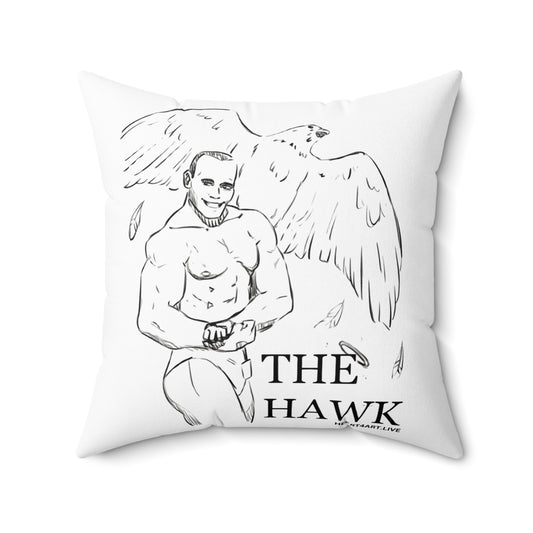 THE HAWK Spun Polyester Square Pillow