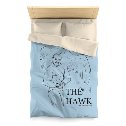 THE HAWK Microfiber Duvet Cover (Light Blue)