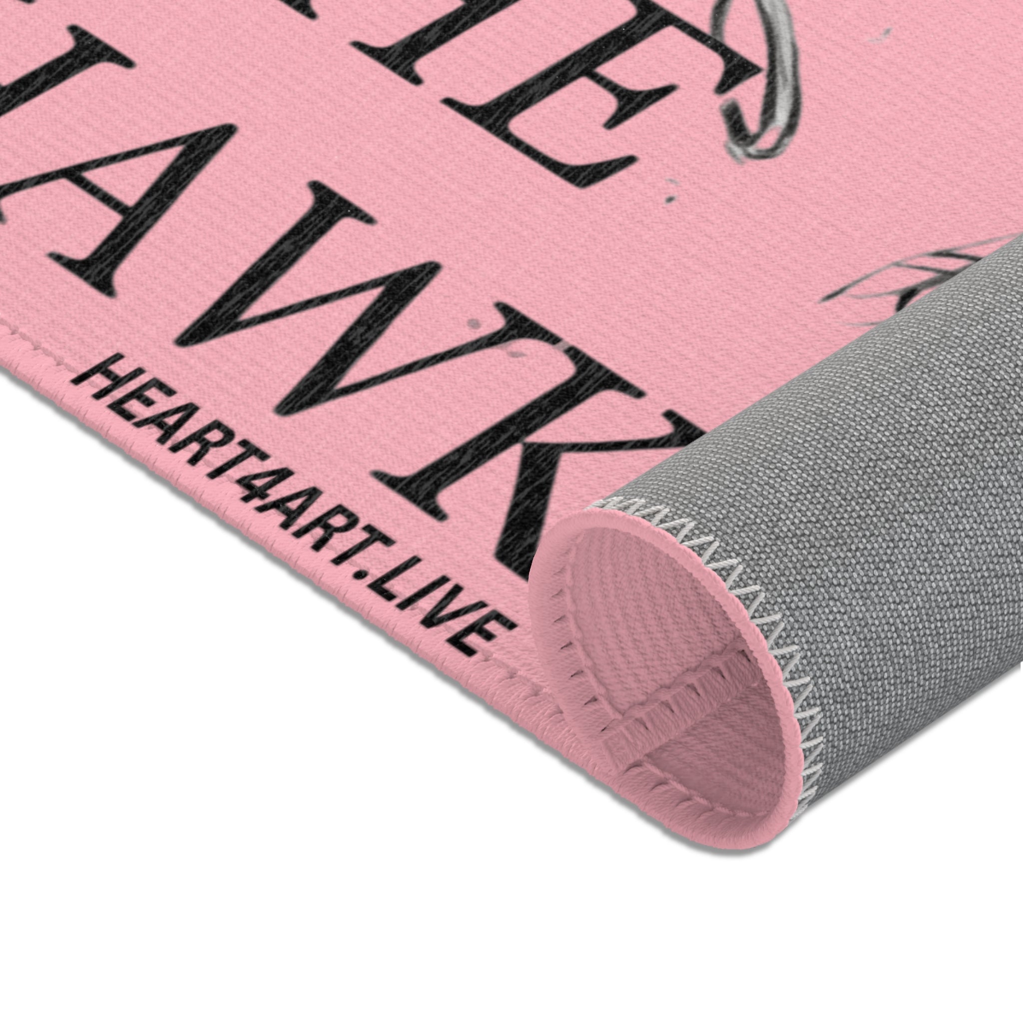THE HAWK Area Rugs (Light Pink)