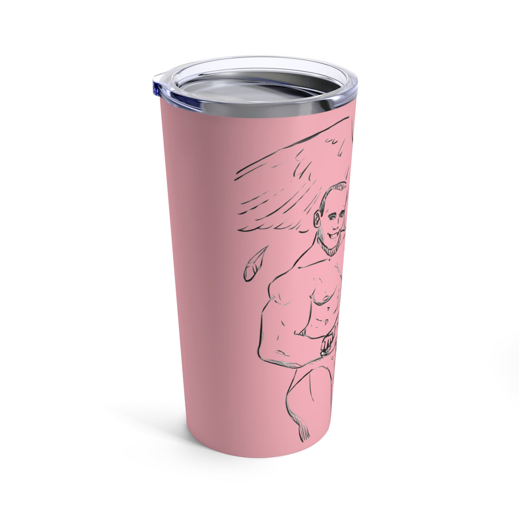 THE HAWK Tumbler 20oz (Light Pink)
