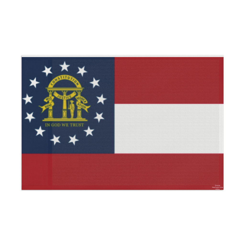 Georgia Flag (18"x 12", 60" x 36)