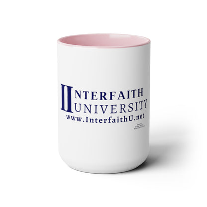 Interfaith University Two-Tone Coffee Mugs, 15oz