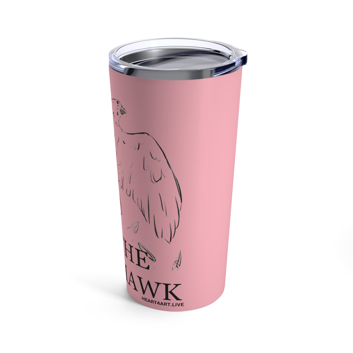 THE HAWK Tumbler 20oz (Light Pink)