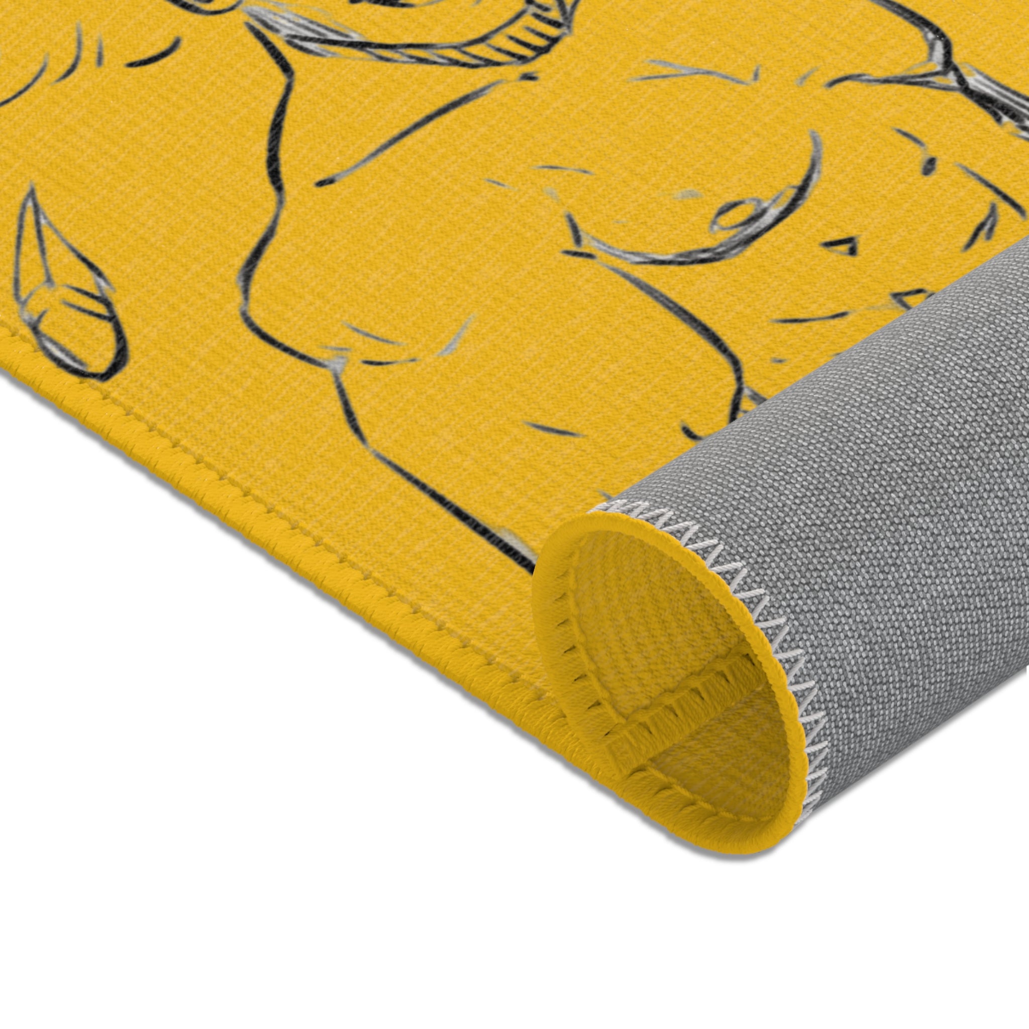THE HAWK Area Rugs (GOLD)