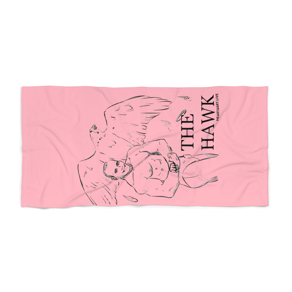 THE HAWK Beach Towel (Light Pink)
