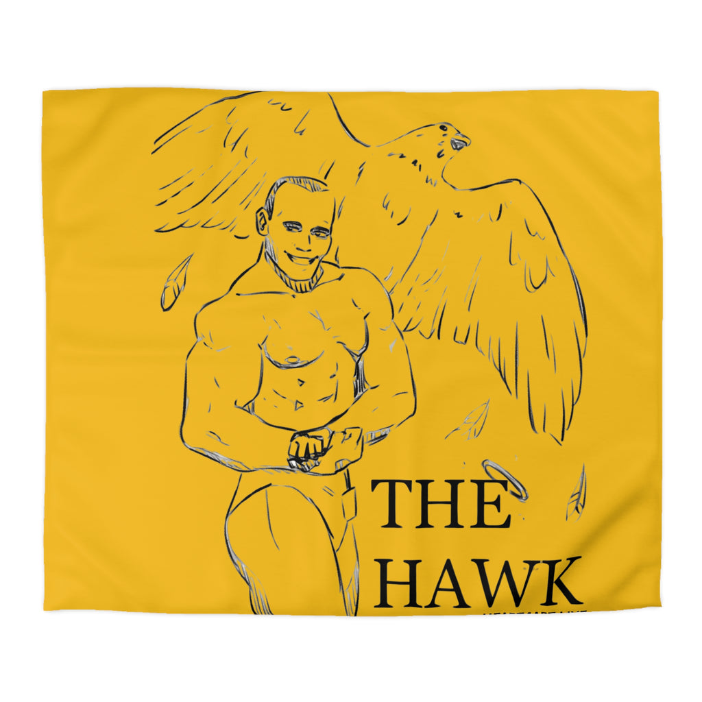 THE HAWK Microfiber Duvet Cover (Gold)