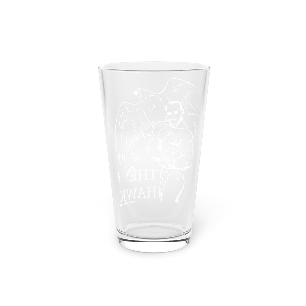 THE HAWK Pint Glass, 16oz
