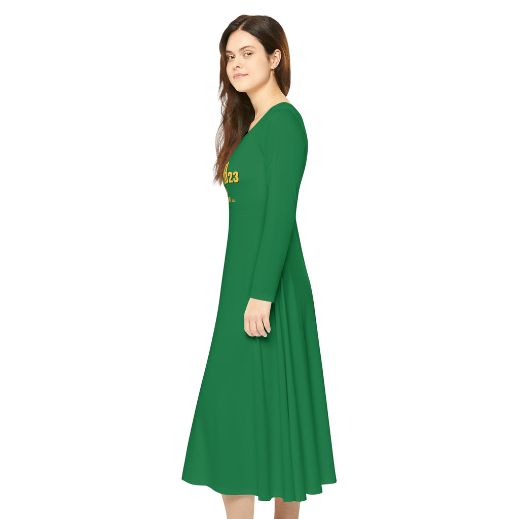 FOFMI WORLD CONVENTION 2023 Women's Long Sleeve Dress (Green)