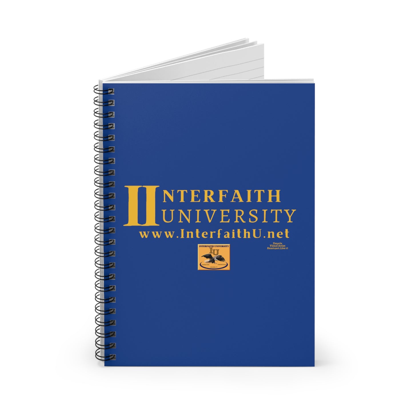 Interfaith University Spiral Notebook - Ruled Line (Blue)