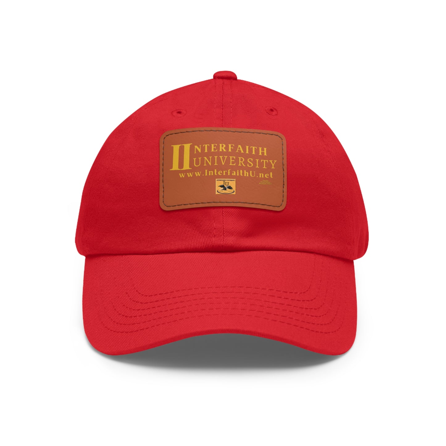 Interfaith University Hat with Leather Patch (Rectangle)