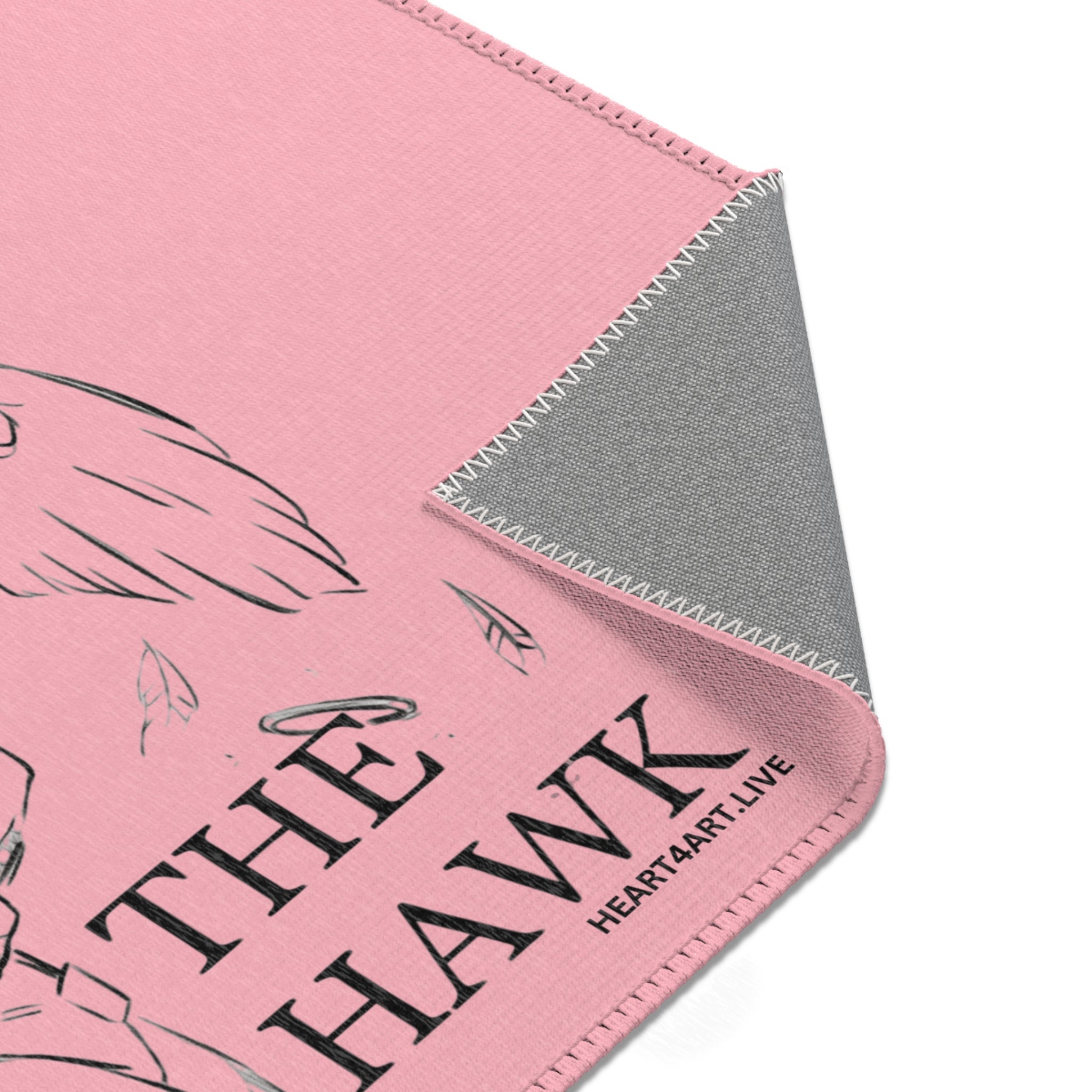 THE HAWK Area Rugs (Light Pink)