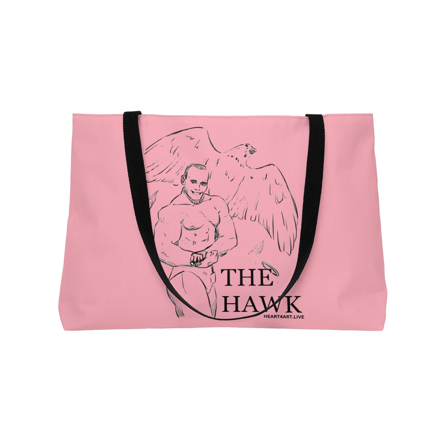 THE HAWK Weekender Tote Bag (Light Pink)