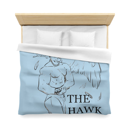 THE HAWK Microfiber Duvet Cover (Light Blue)