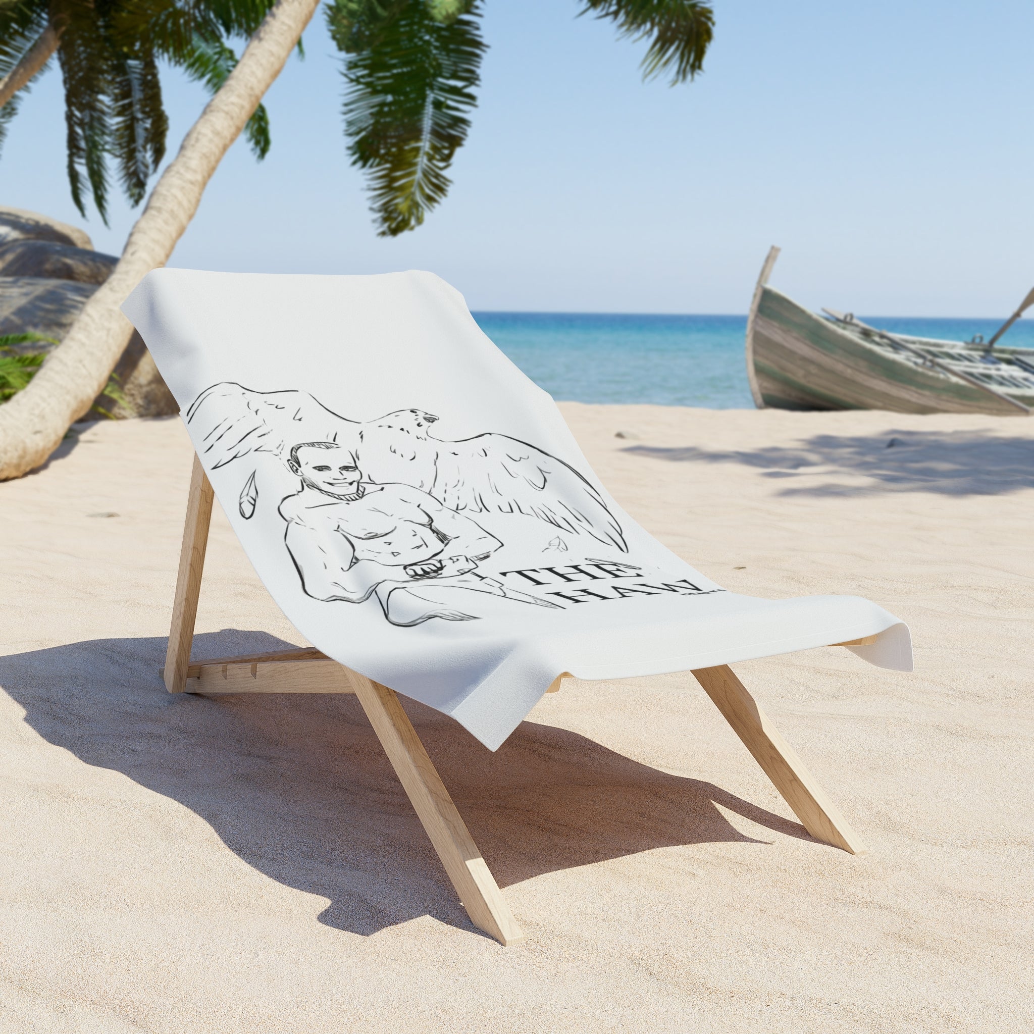 THE HAWK Beach Towel