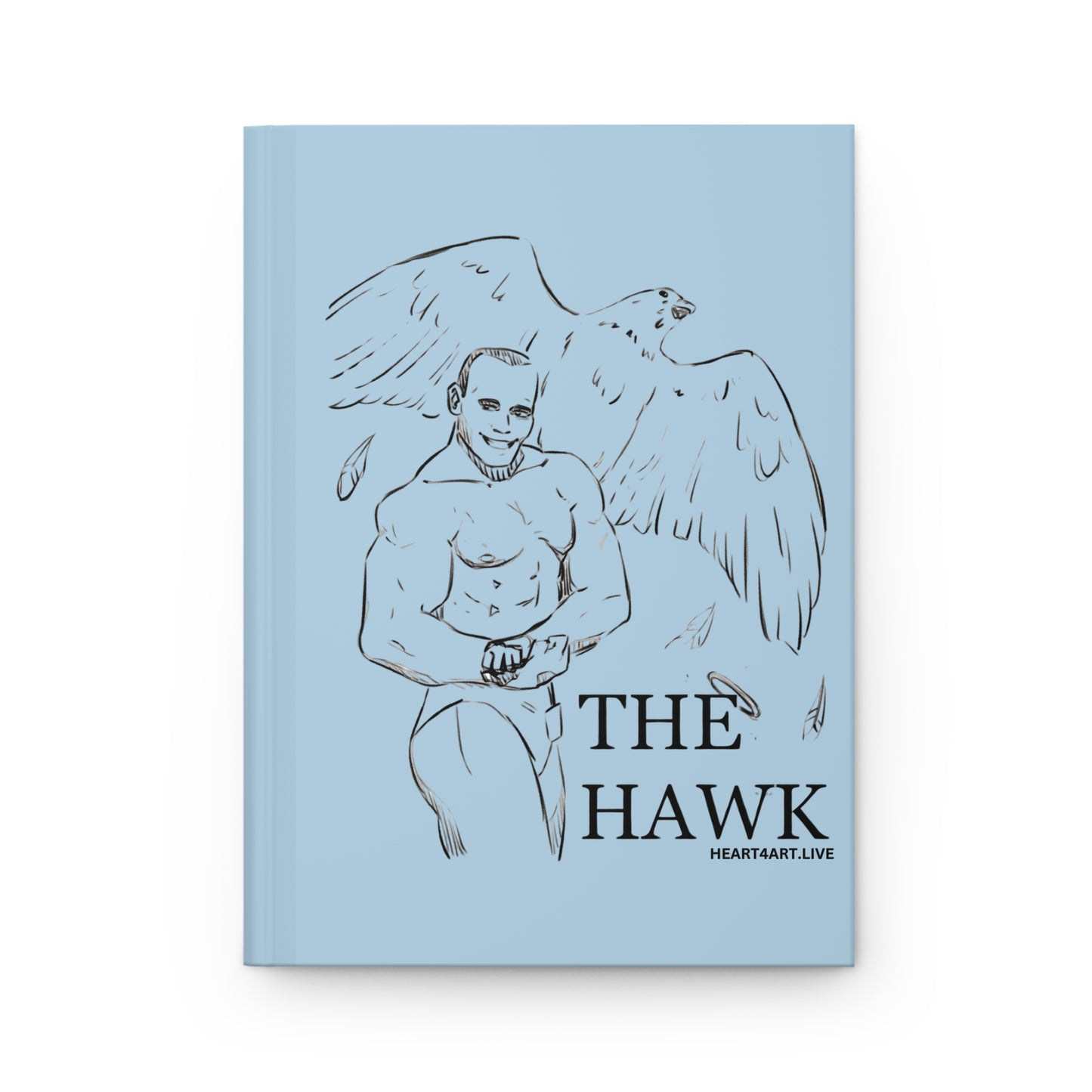 THE HAWK Hardcover Journal Matte (Light Blue)