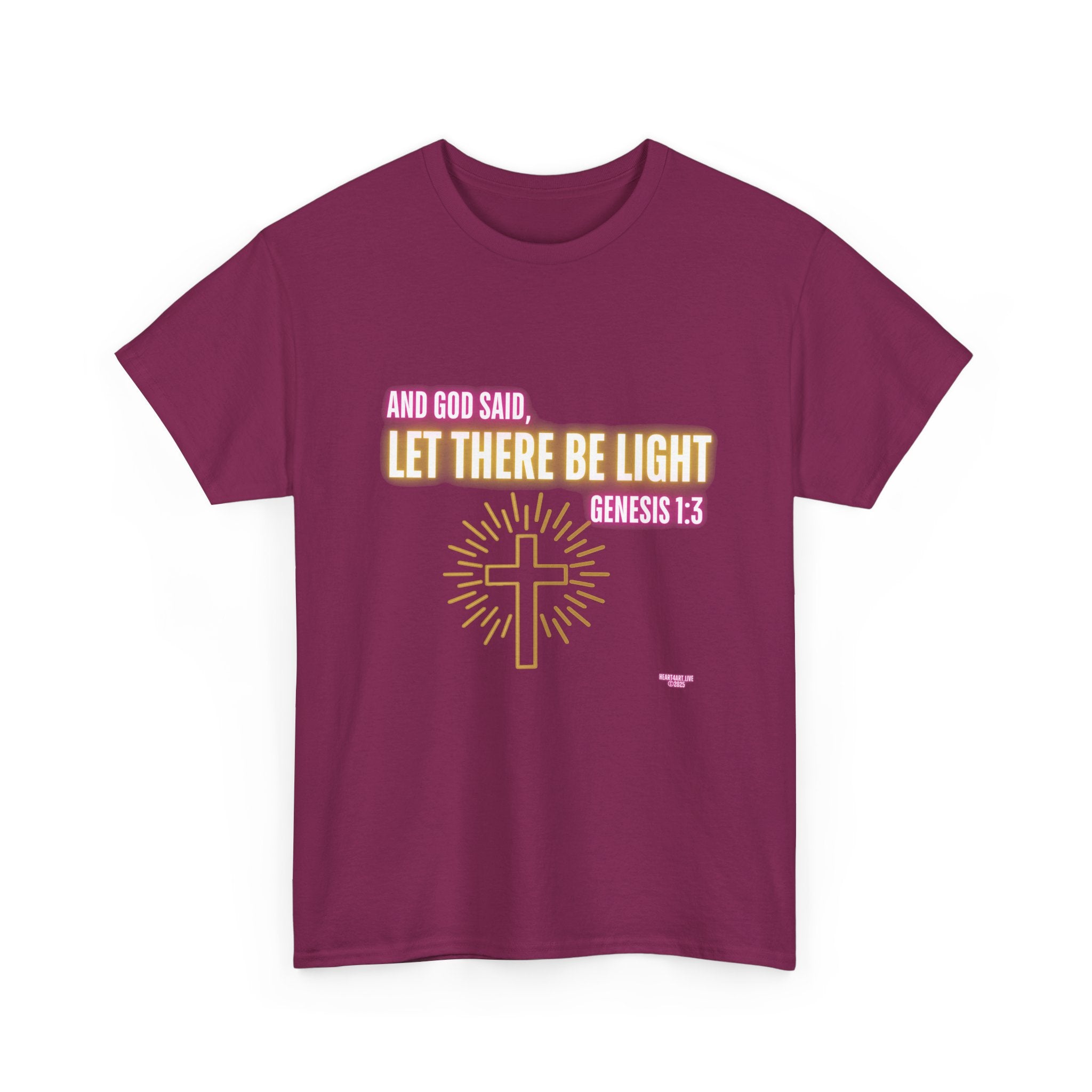 Let There Be Light! Christian Unisex Heavy Cotton Tee