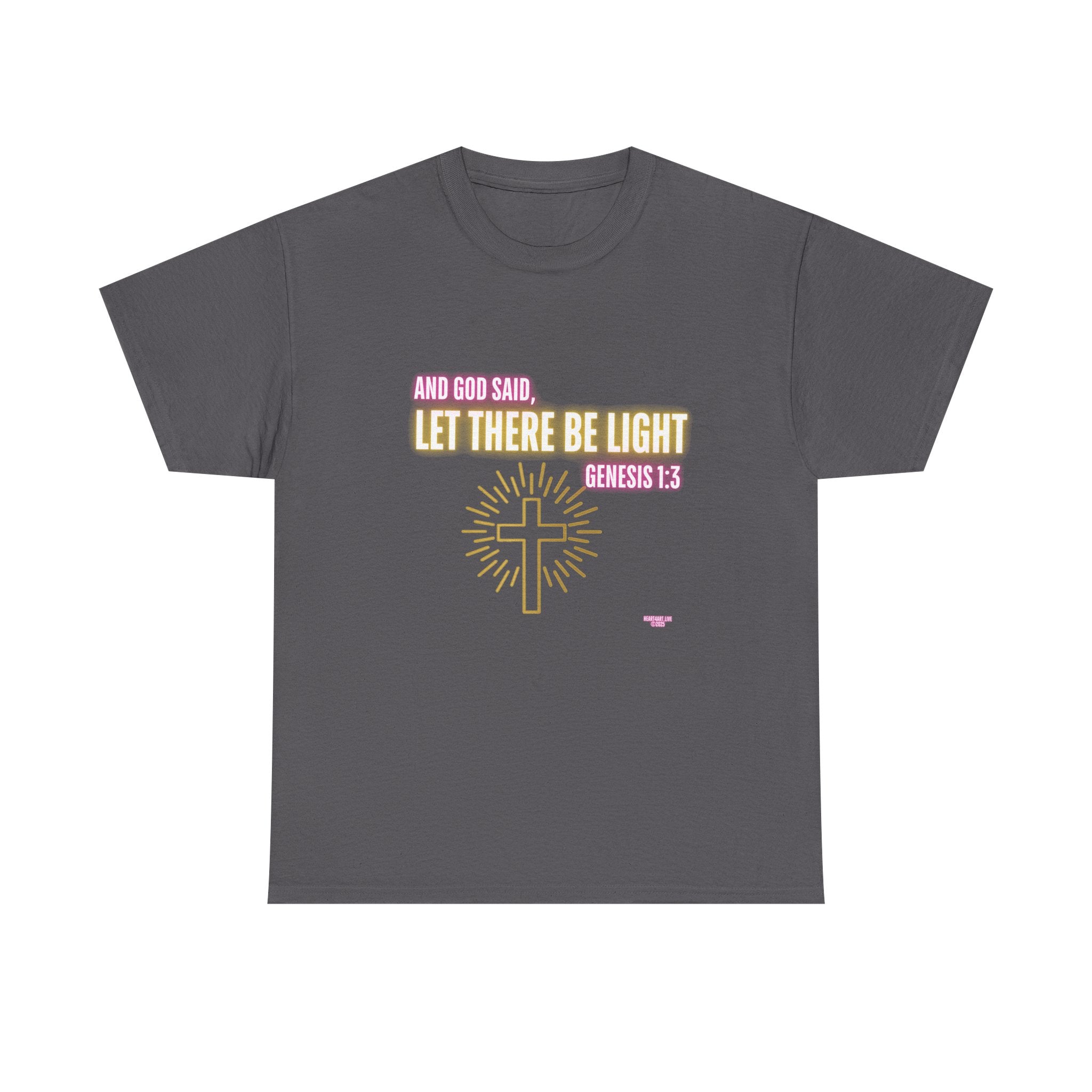 Let There Be Light! Christian Unisex Heavy Cotton Tee