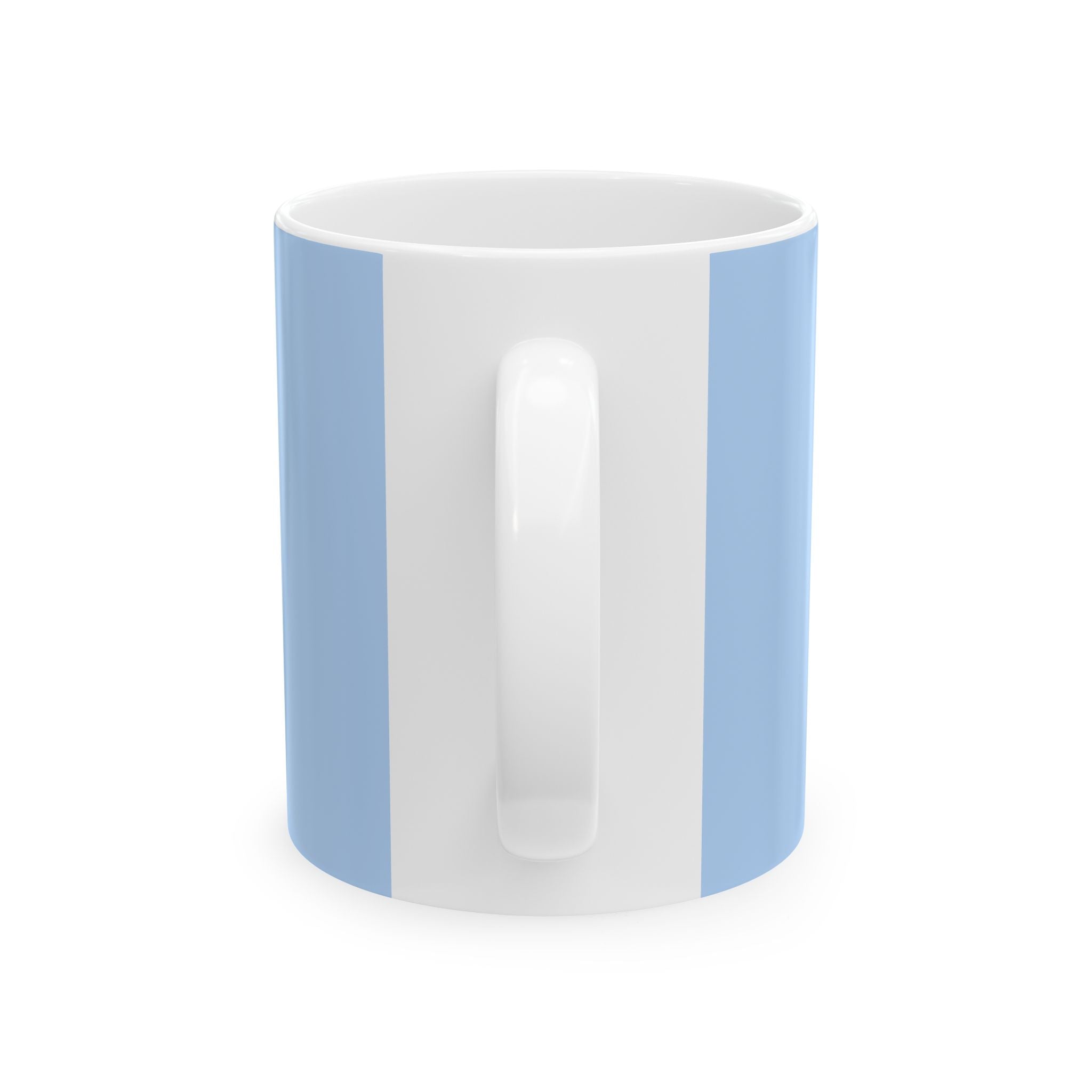 THE HAWK Ceramic Mug, (11oz, 15oz) Light Blue