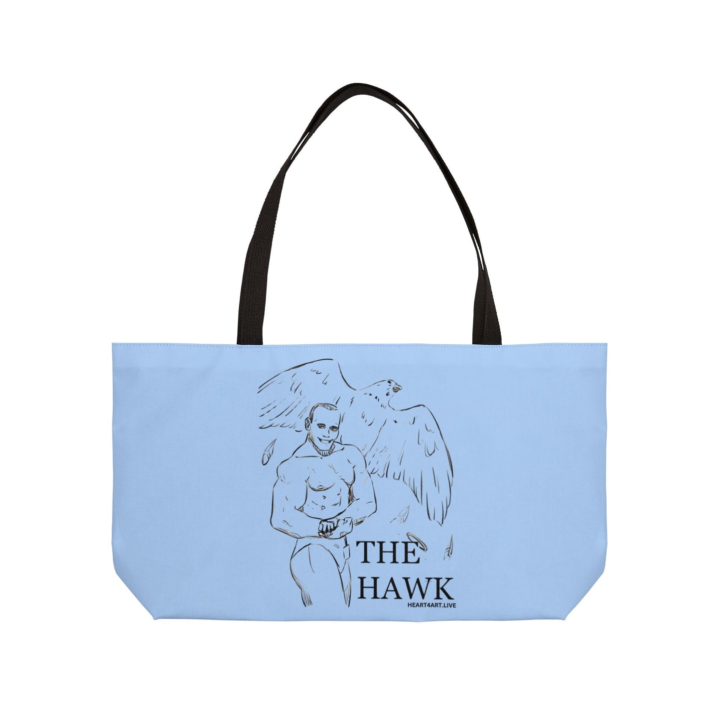 THE HAWK Weekender Tote Bag (Light Blue)