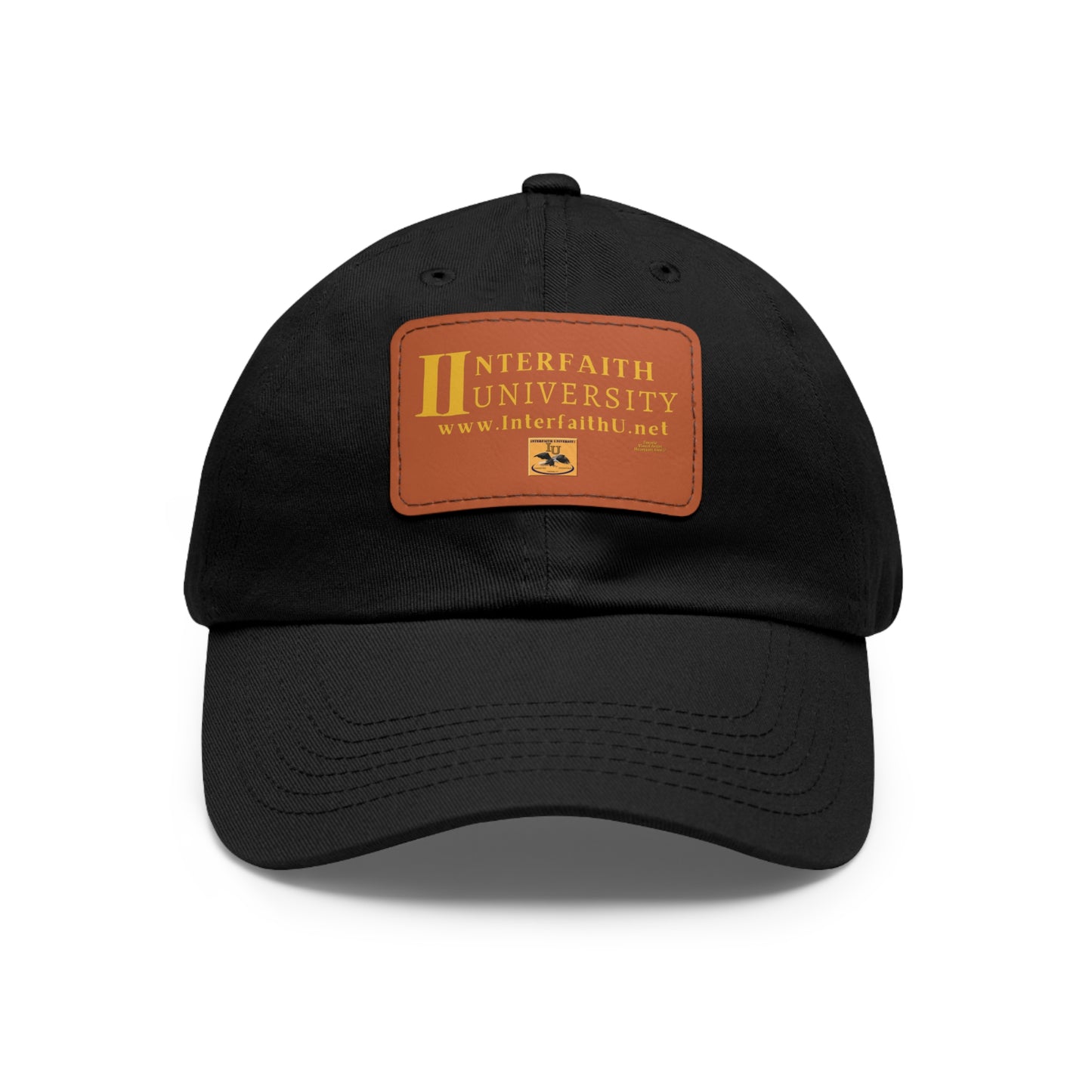 Interfaith University Hat with Leather Patch (Rectangle)