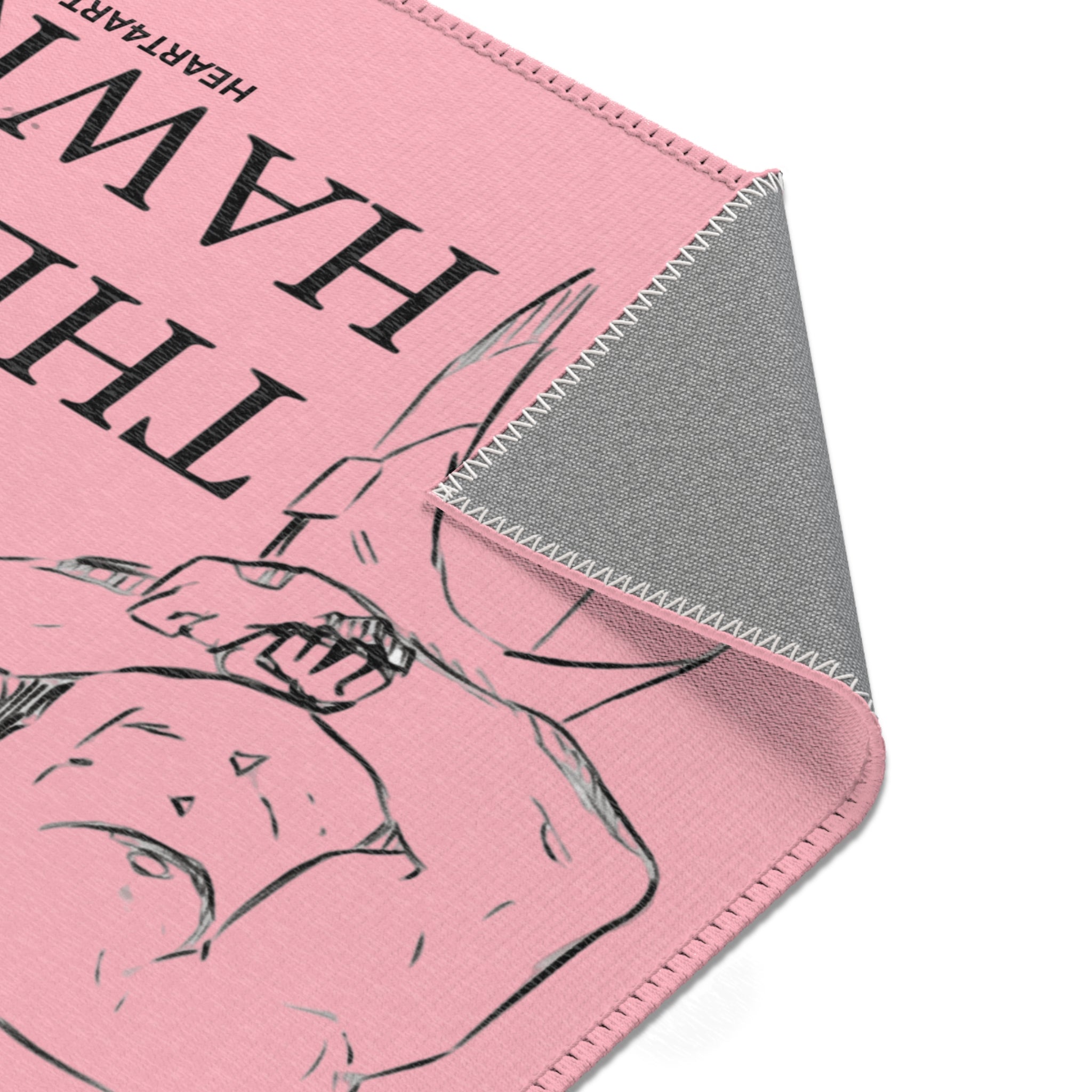 THE HAWK Area Rugs (Light Pink)