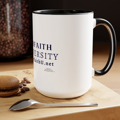 Interfaith University Two-Tone Coffee Mugs, 15oz