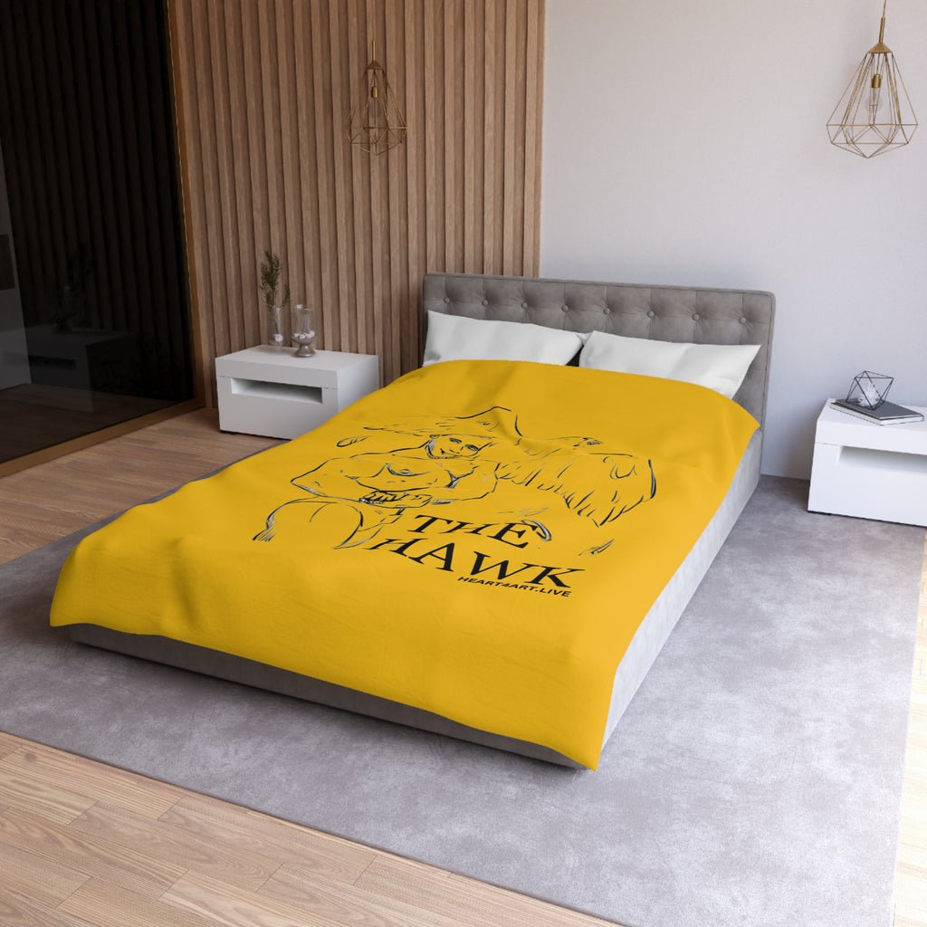 THE HAWK Microfiber Duvet Cover (Gold)