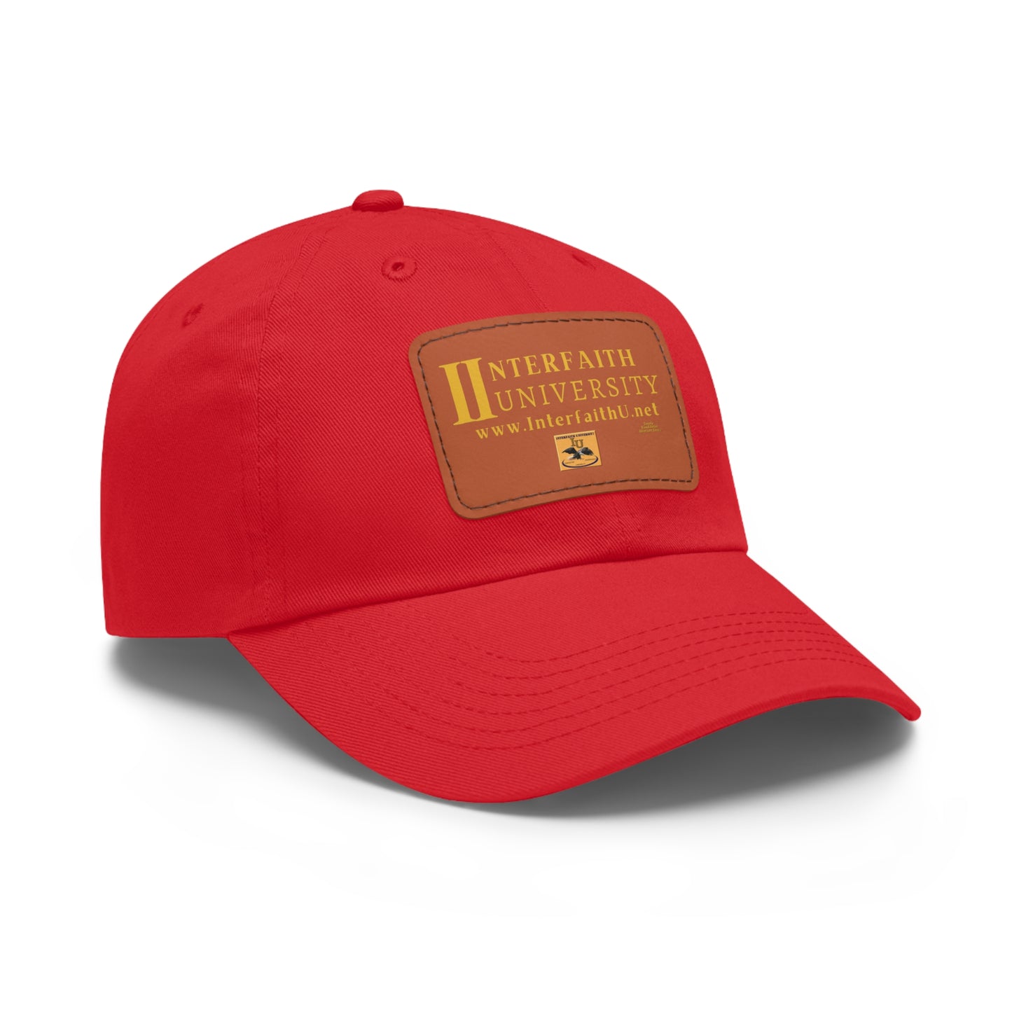 Interfaith University Hat with Leather Patch (Rectangle)