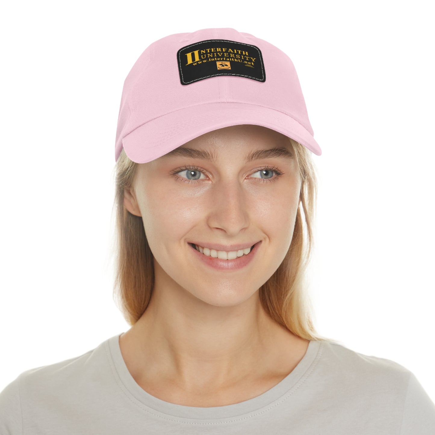 Interfaith University Hat with Leather Patch (Rectangle)