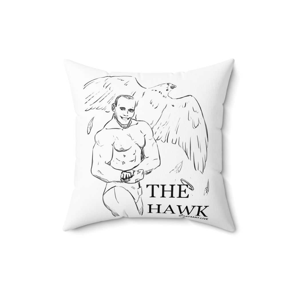 THE HAWK Spun Polyester Square Pillow