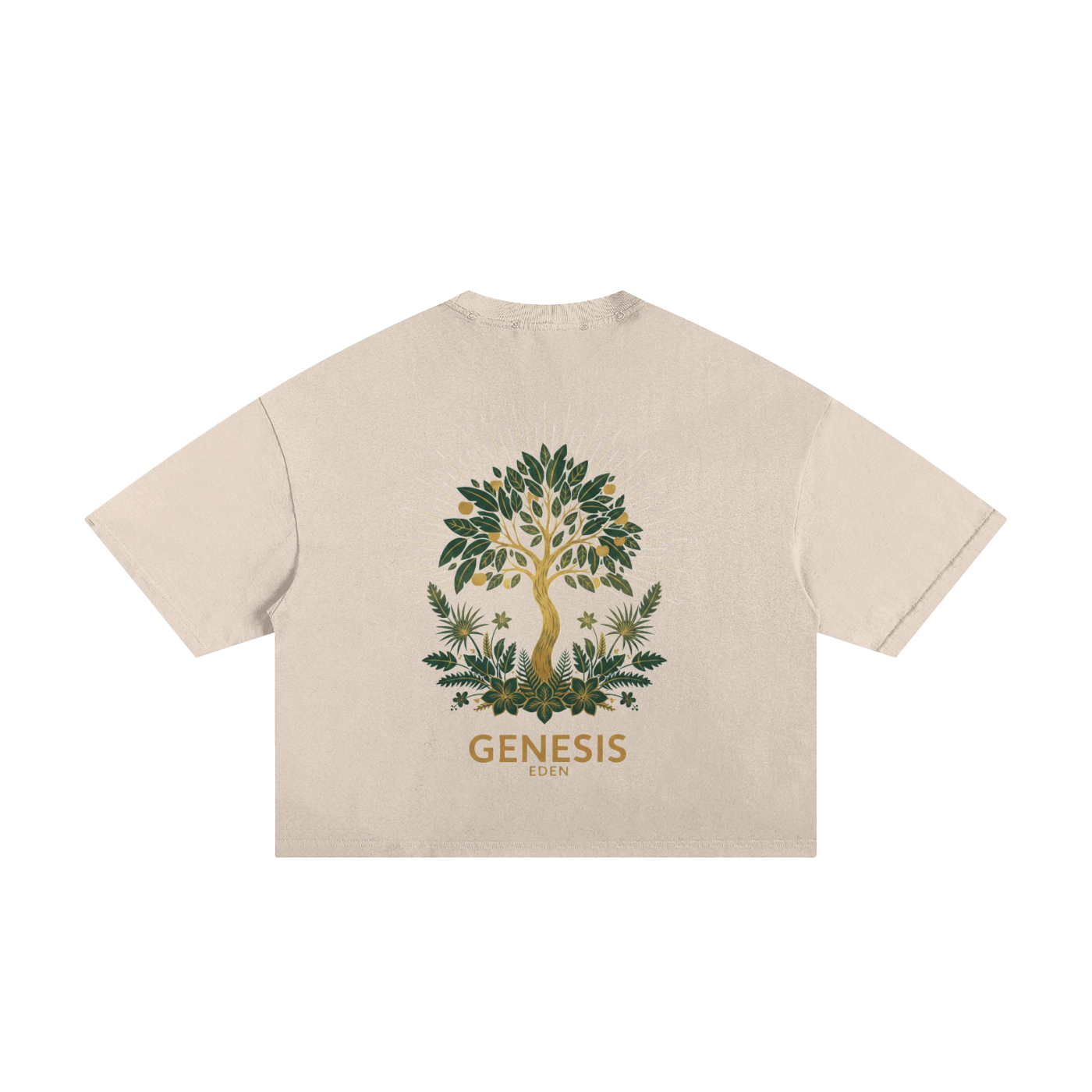 THE GENESIS COLLECTION: GARDEN Unisex Classic Frayed Boxy Tee