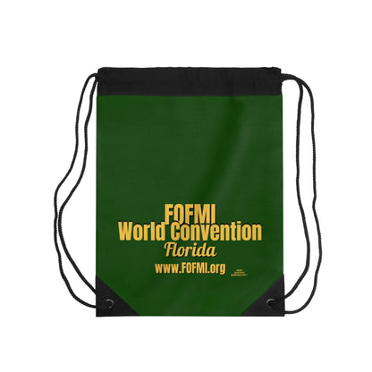 FOFMI WORLD CONVENTION Drawstring Bag (Green)