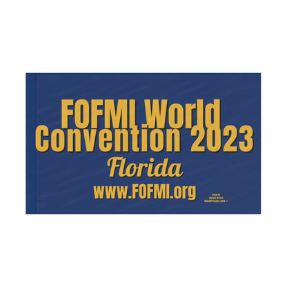 FOFMI WORLD CONVENTION 2023 Blue Flag