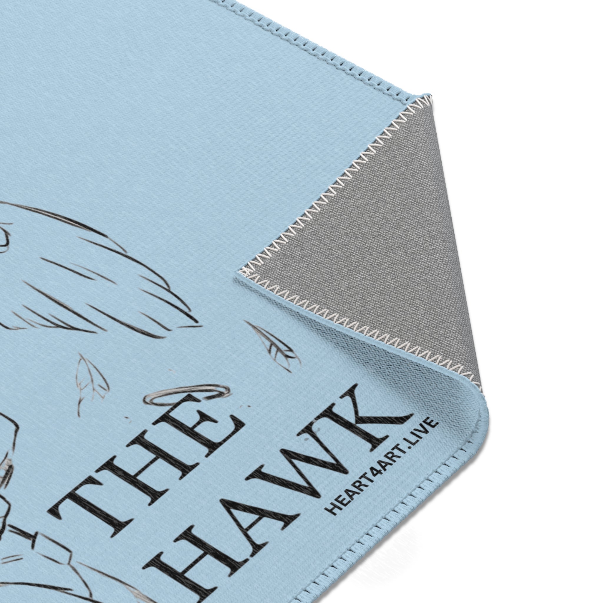 THE HAWK Area Rugs (Light Blue)