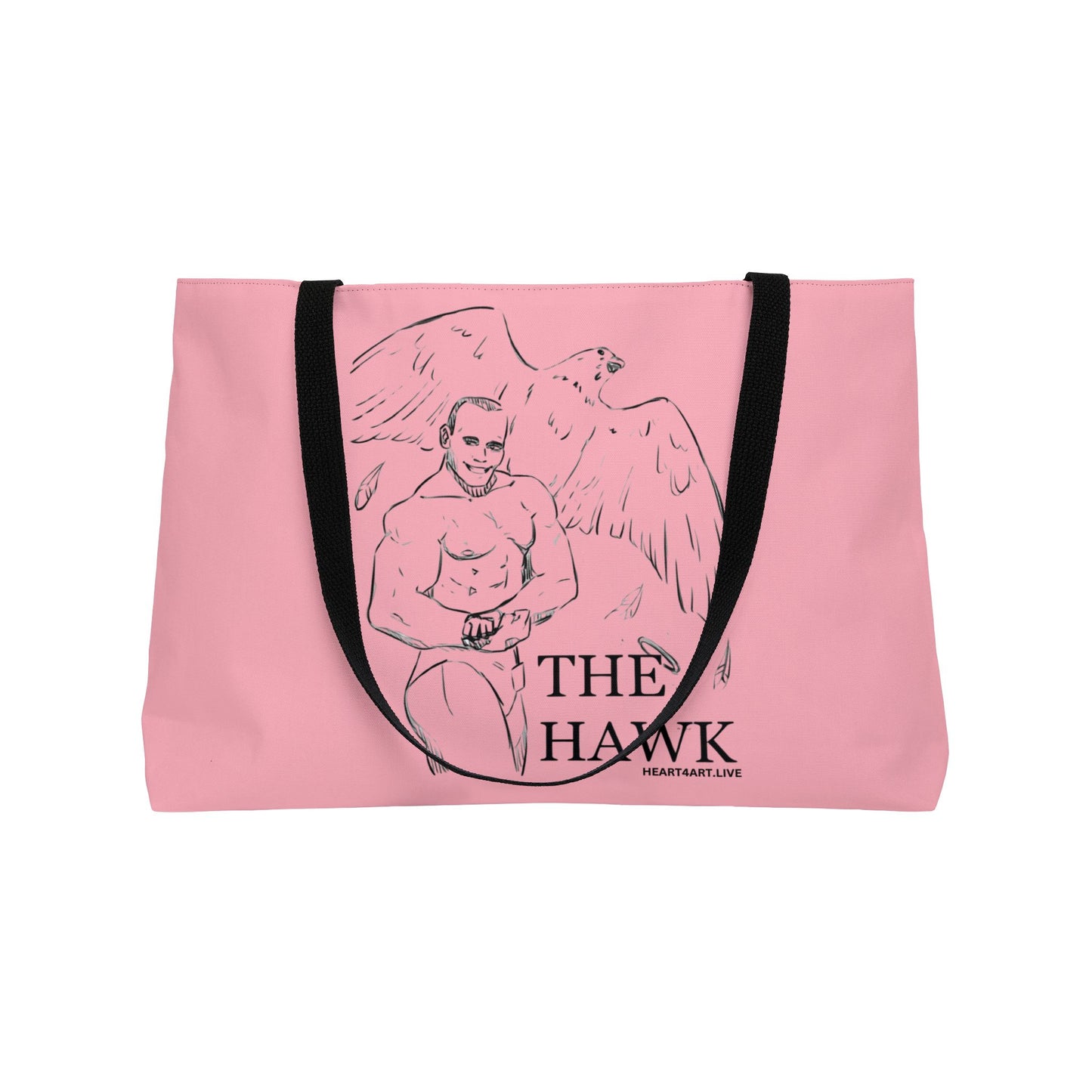 THE HAWK Weekender Tote Bag (Light Pink)