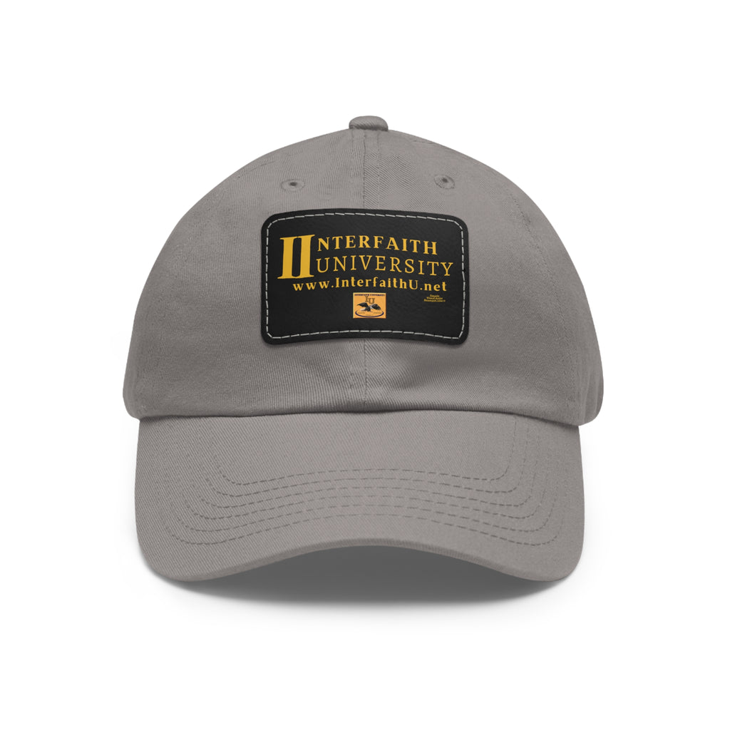 Interfaith University Hat with Leather Patch (Rectangle)