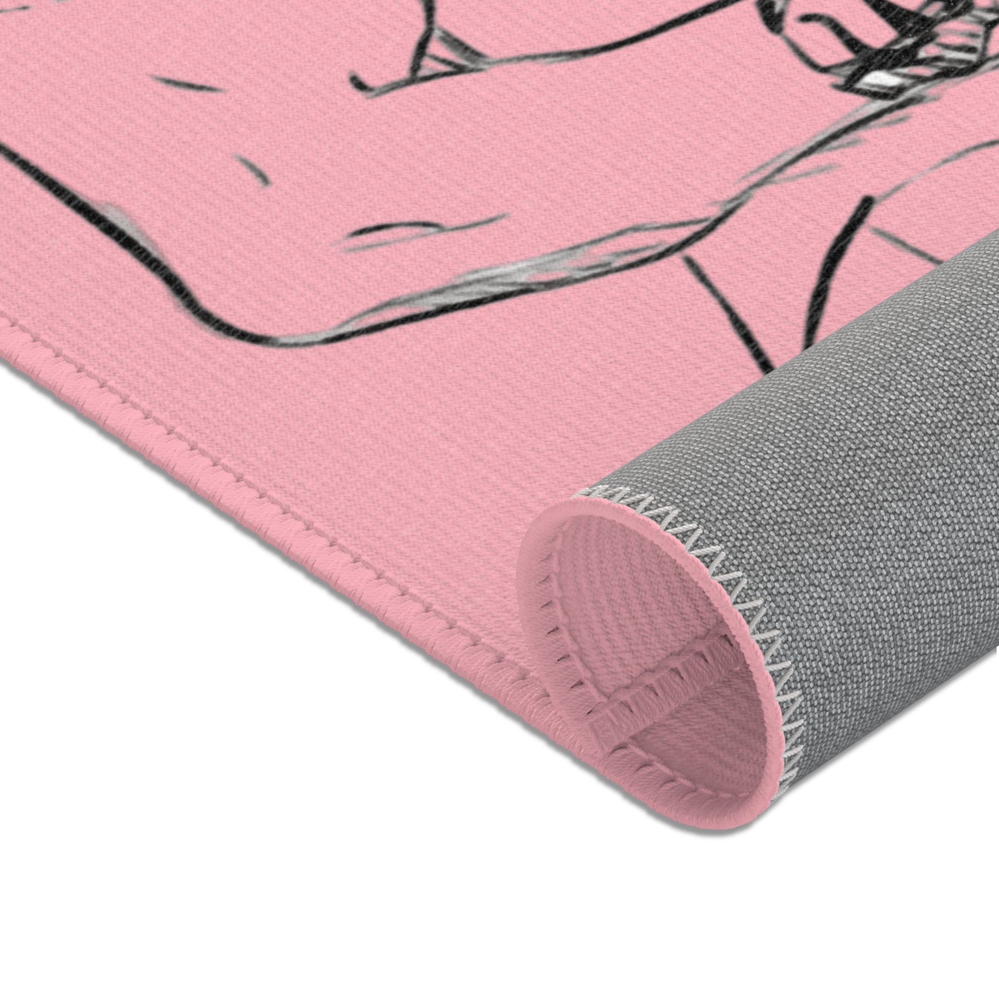 THE HAWK Area Rugs (Light Pink)