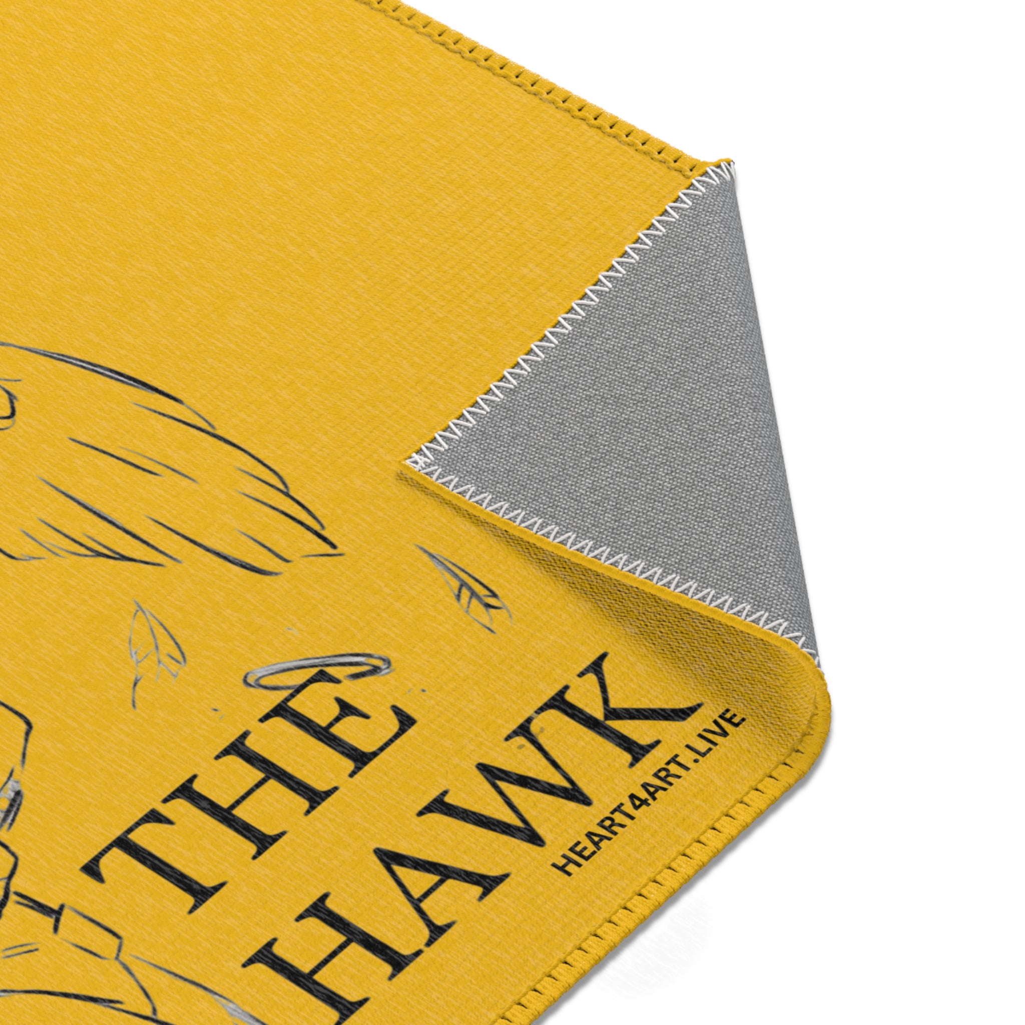 THE HAWK Area Rugs (Gold)