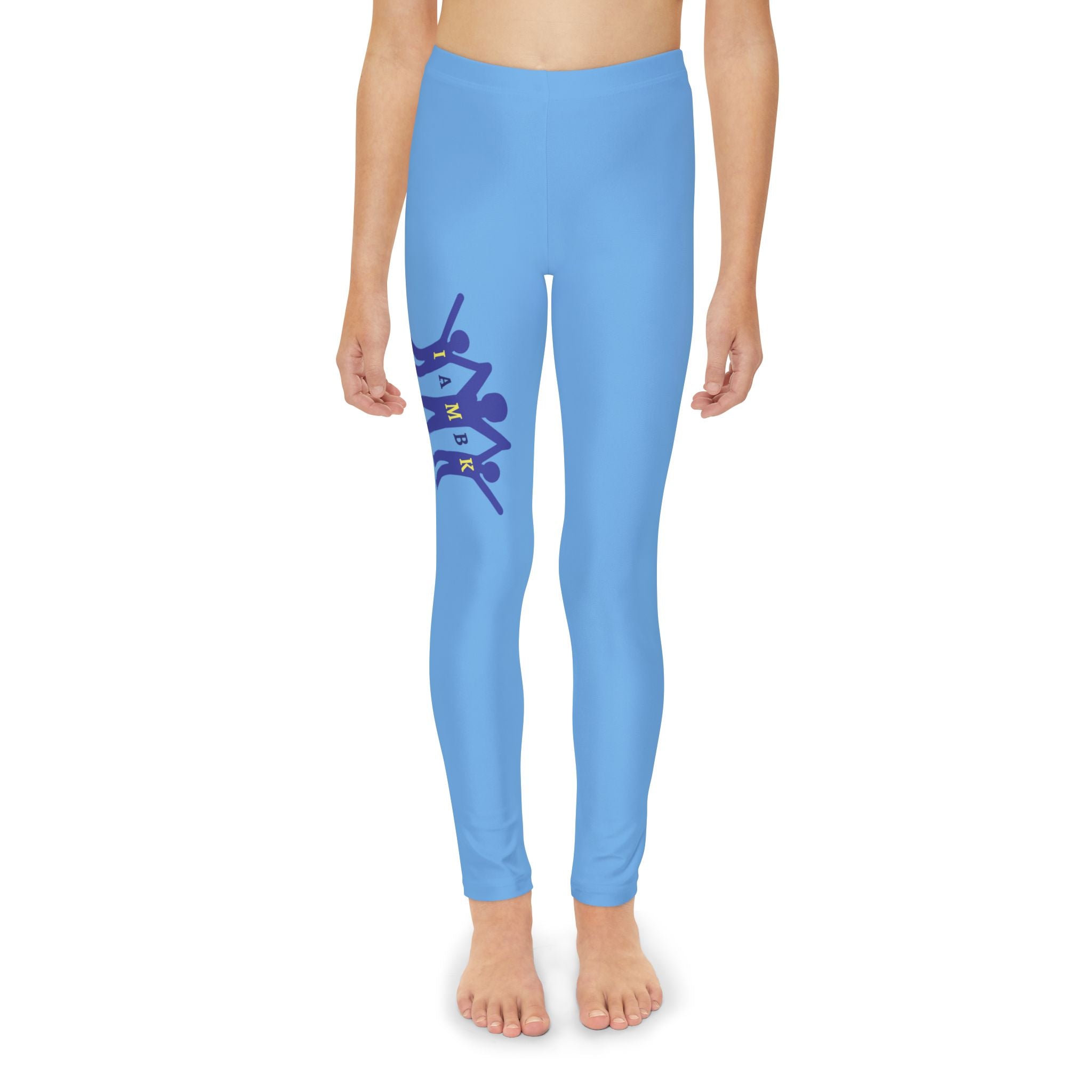 IAMBK Youth Full-Length Leggings (BLUE)