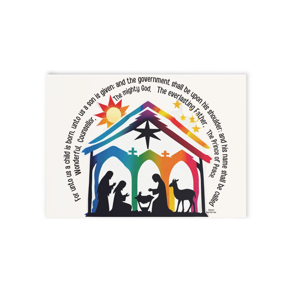 A KING IS BORN Holiday Card (Two-sided print)