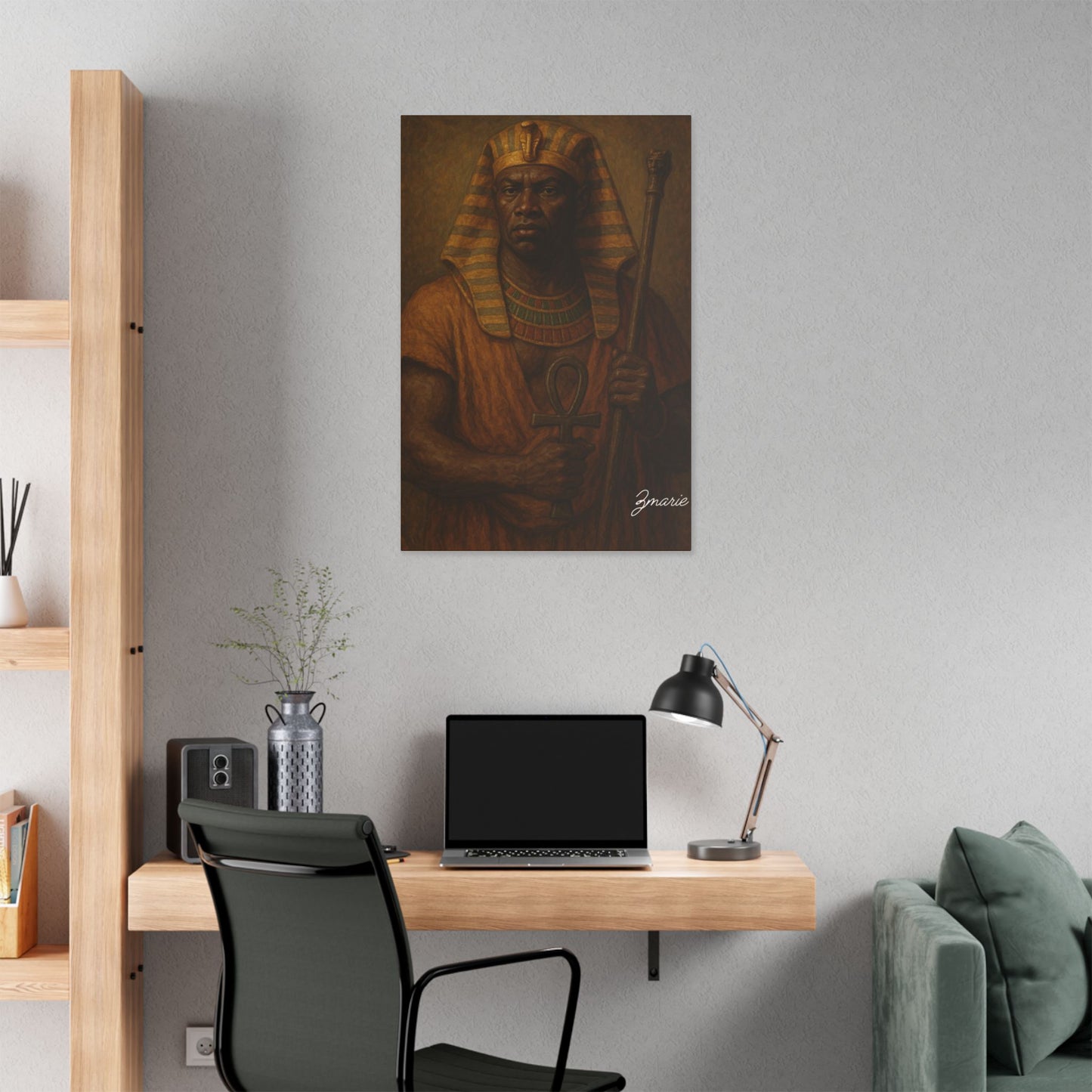Pharaoh Shabaka 24 inch x 36inch Classic Stretched Canvas
