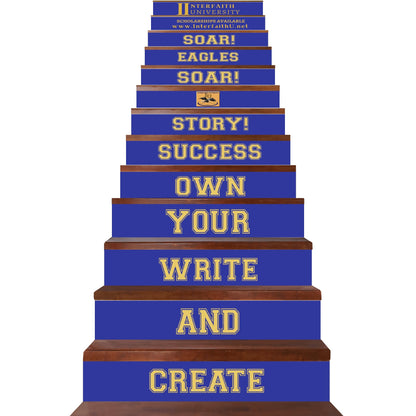 Interfaith University 13Pcs Stairs Stickers