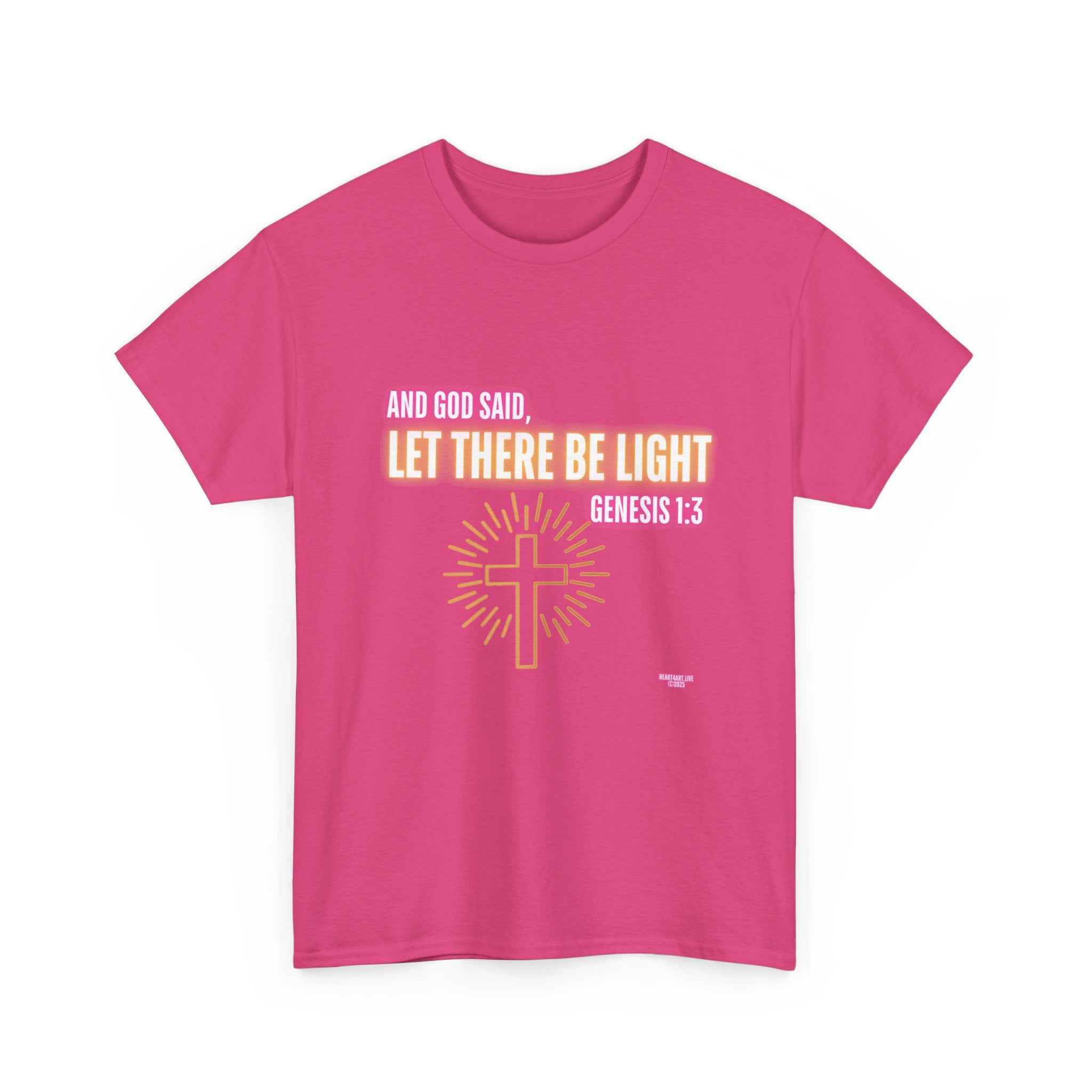 Let There Be Light! Christian Unisex Heavy Cotton Tee