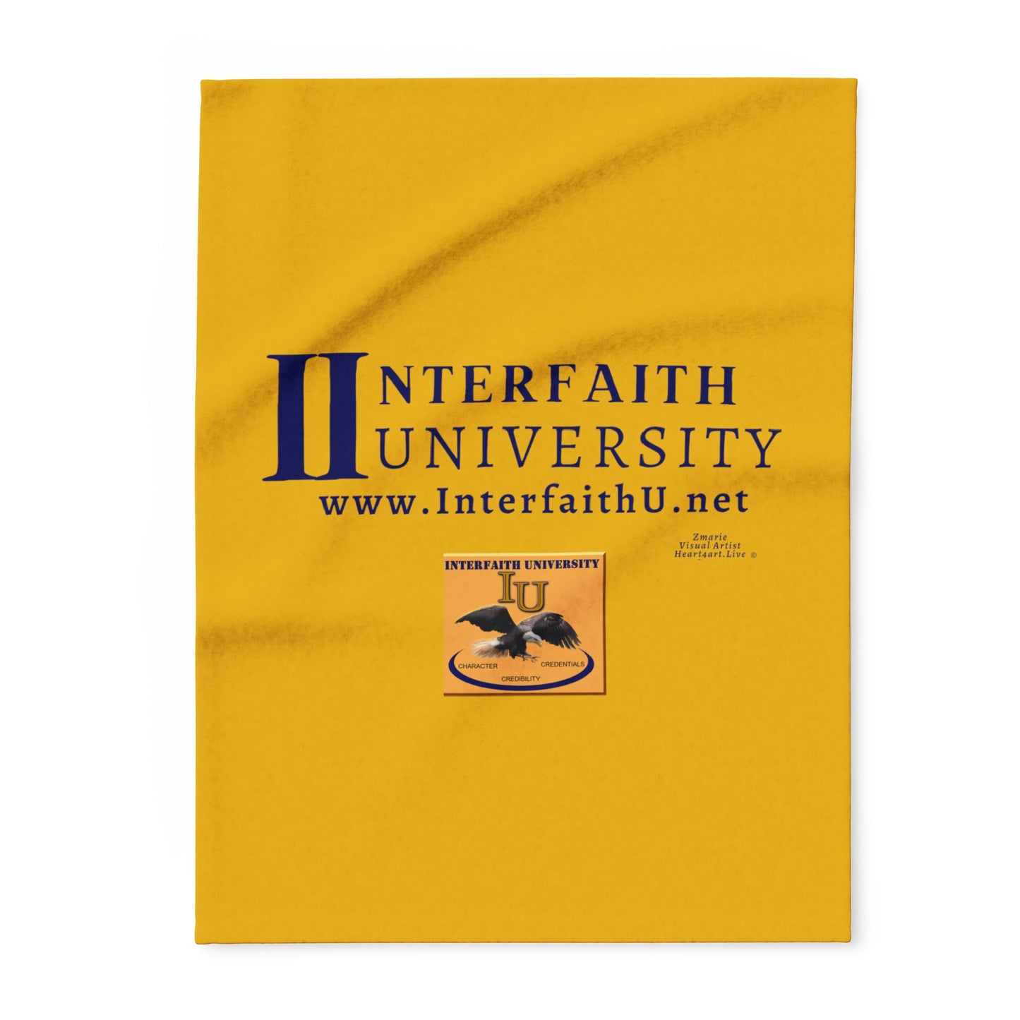 Interfaith University Arctic Fleece Blanket (Gold)