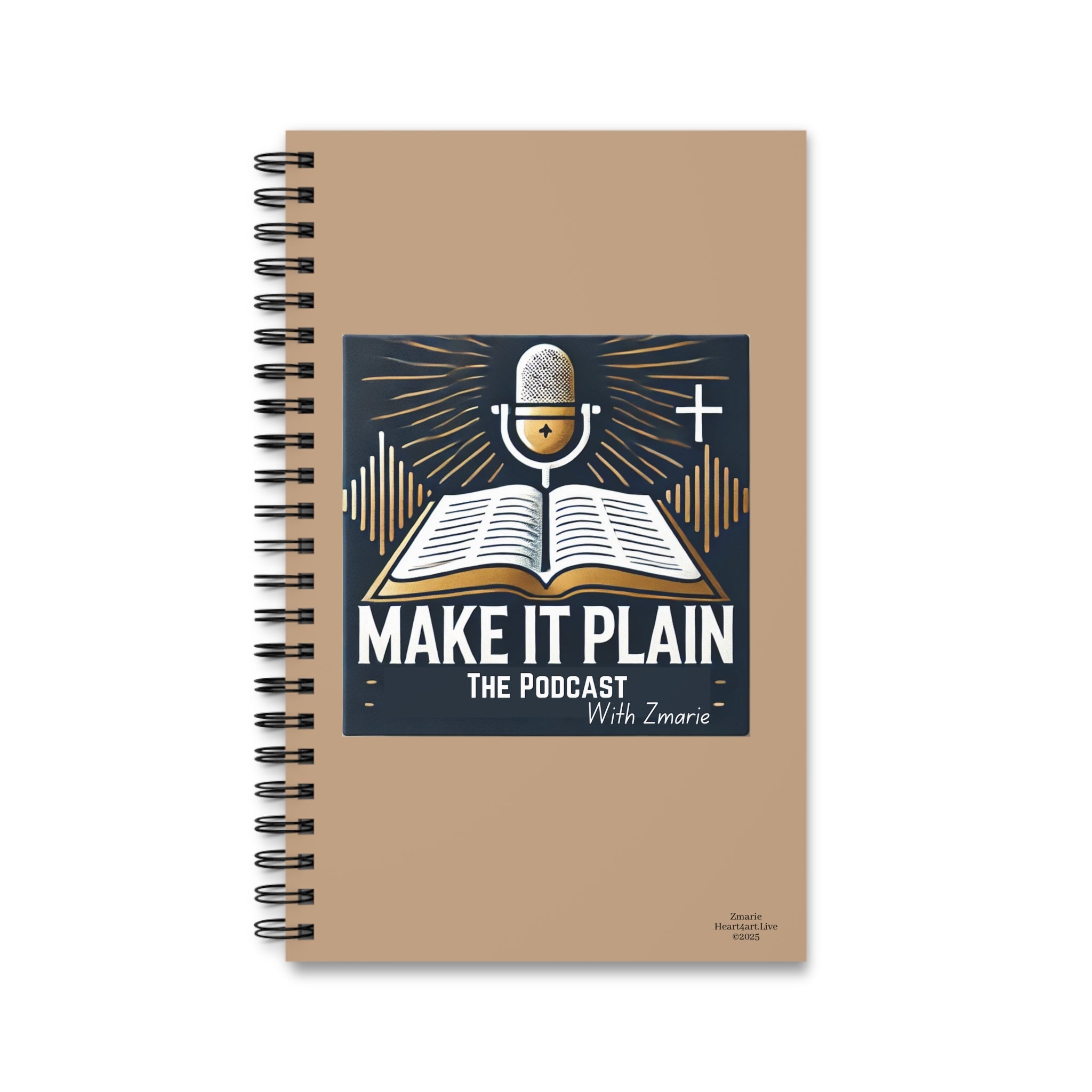 "Make It Plain" Spiral Journal