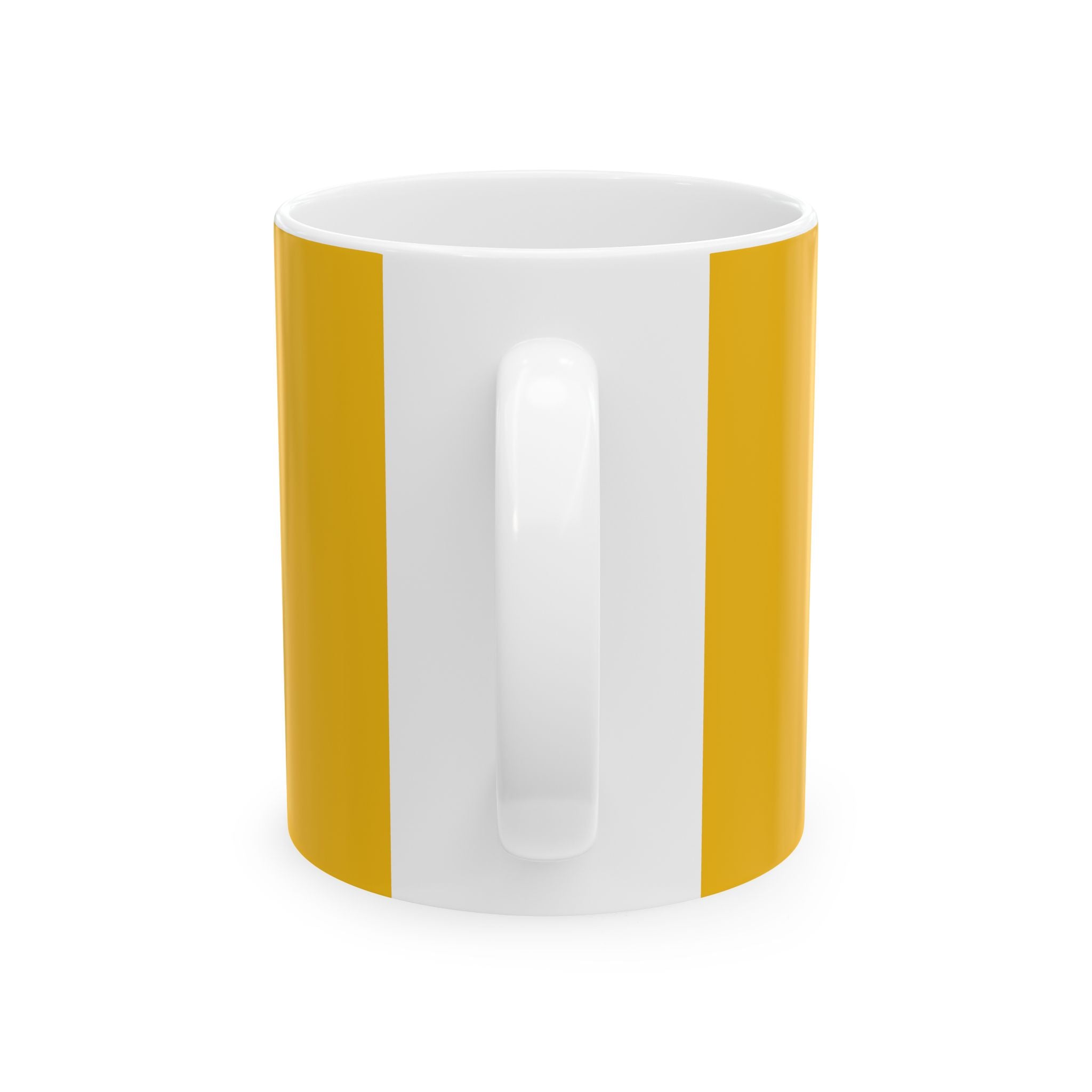 THE HAWK Ceramic Mug, (11oz, 15oz) Gold