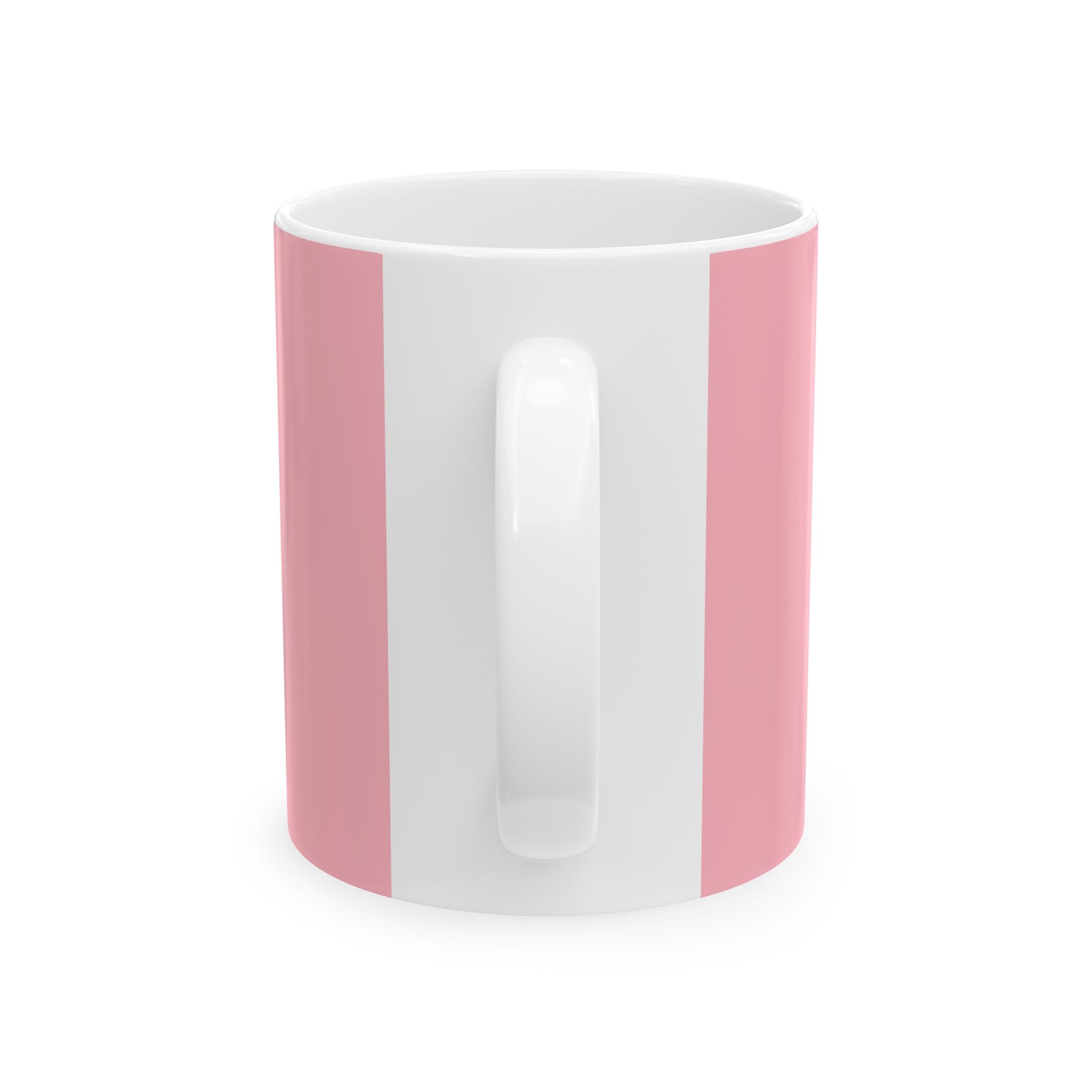 THE HAWK Ceramic Mug, (11oz, 15oz) Light Pink