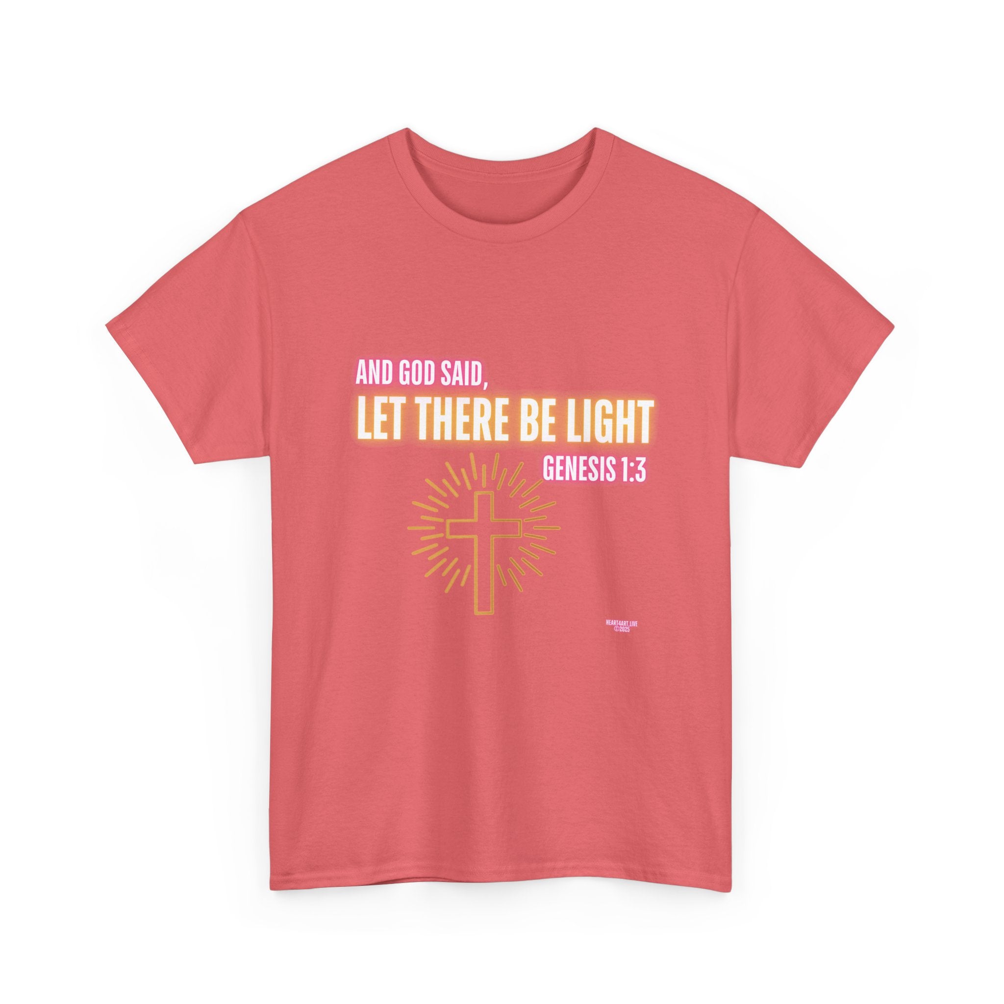 Let There Be Light! Christian Unisex Heavy Cotton Tee