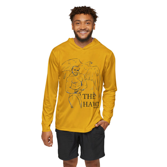 THE HAWK Men's Sports Warmup Hoodie (AOP) Gold