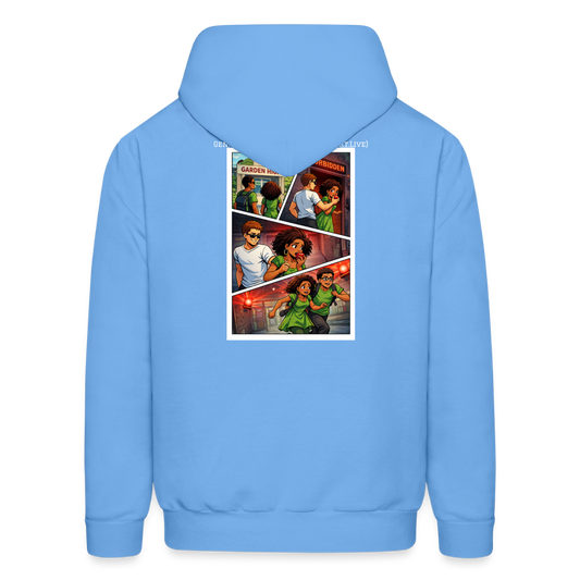 WORD TO THE STREET BIBLE ANIME Men's Hoodie - carolina blue